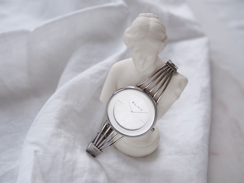srebrny zegarek E126-L519
