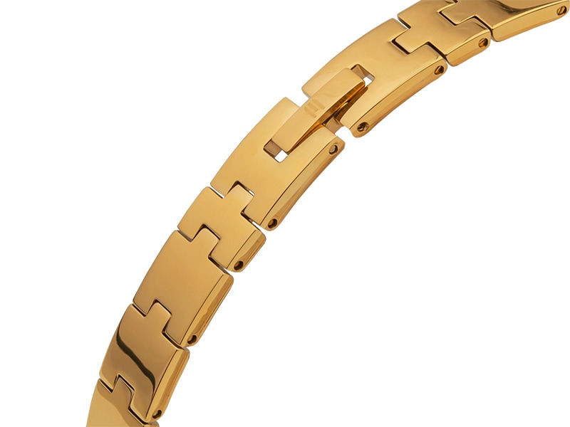 stalowa bransoleta w kolorze złotym zegarka E126-L520