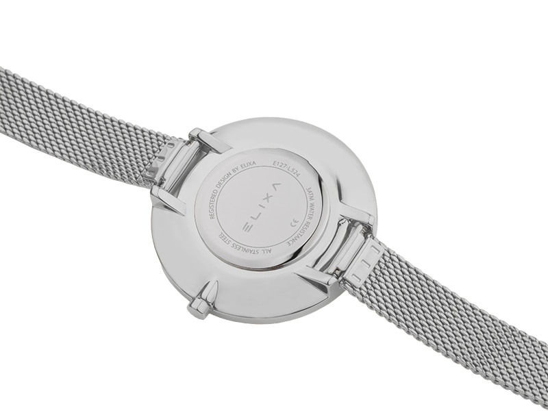 dekiel srebrnego zegarka E127-L524