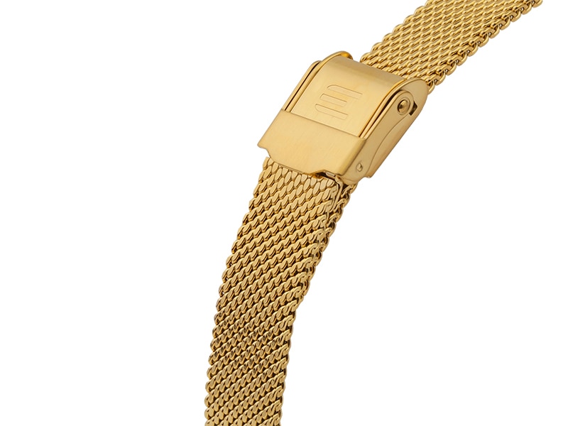 stalowa bransoleta w złotym kolorze zegarka E127-L526