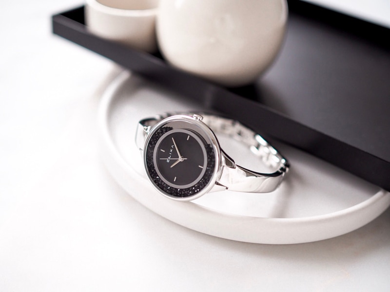 srebrny zegarek E128-L530