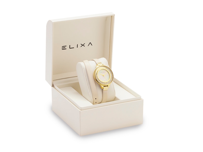 złoty zegarek E128-L534 w pudełku