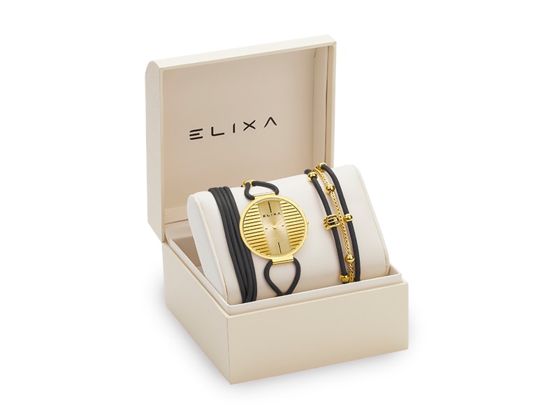 złoty zegarek E133-L574-K1 w pudełku