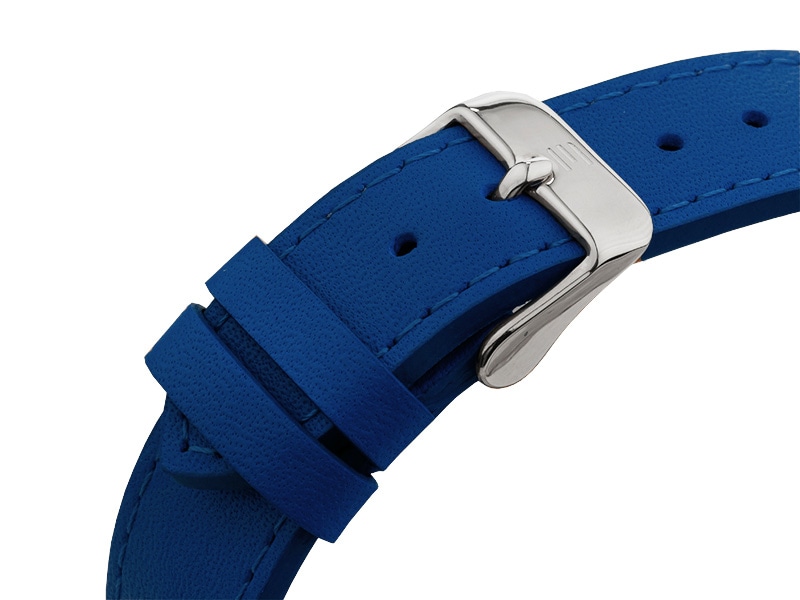 niebieski skórzany pasek zegarka E134-L569