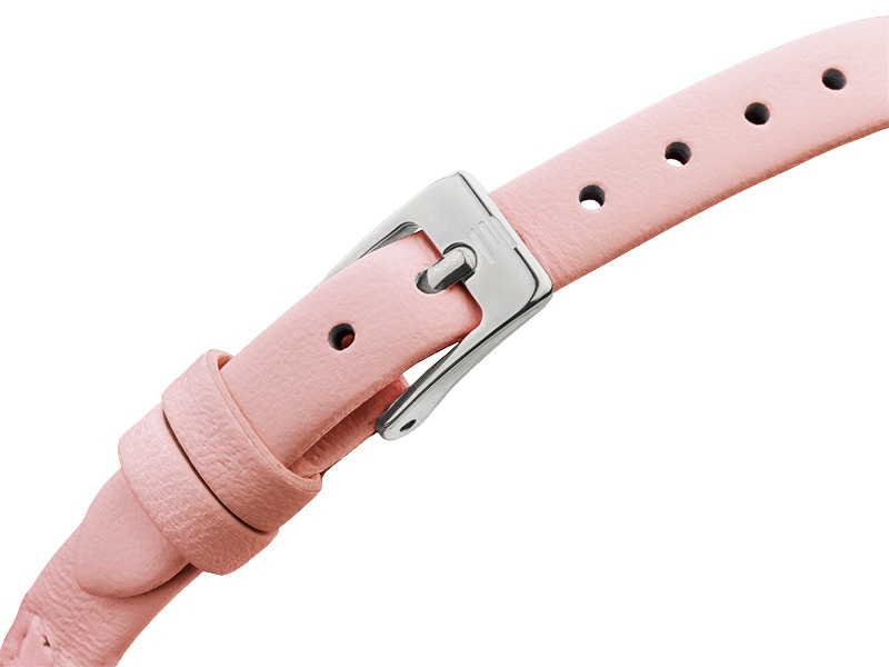 różowy skórzany pasek zegarka E136-L590