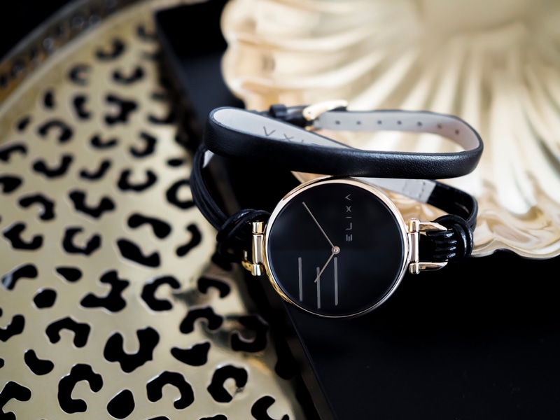 czarny zegarek E136-L591