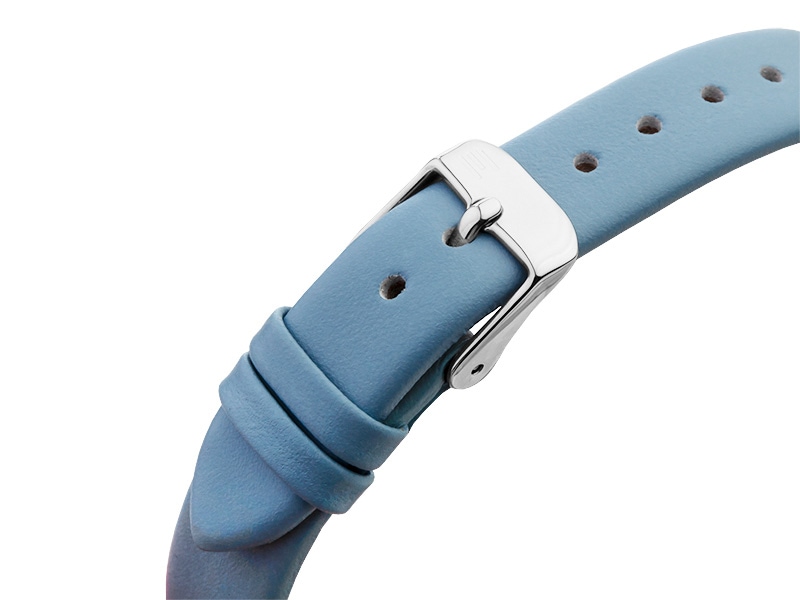 niebieski skórzany pasek zegarka E137-L595