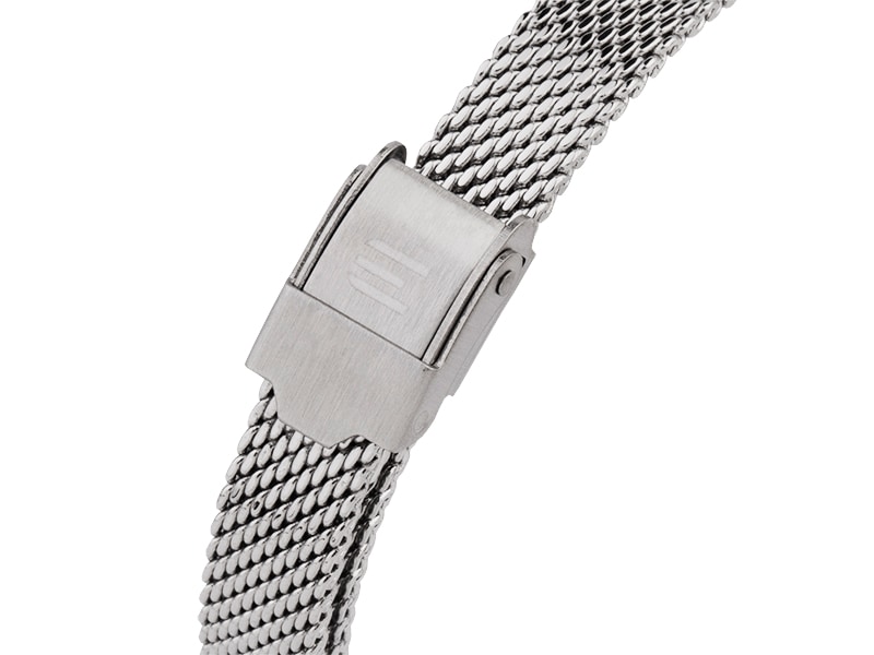 srebrna stalowa bransoleta zegarka E139-L610