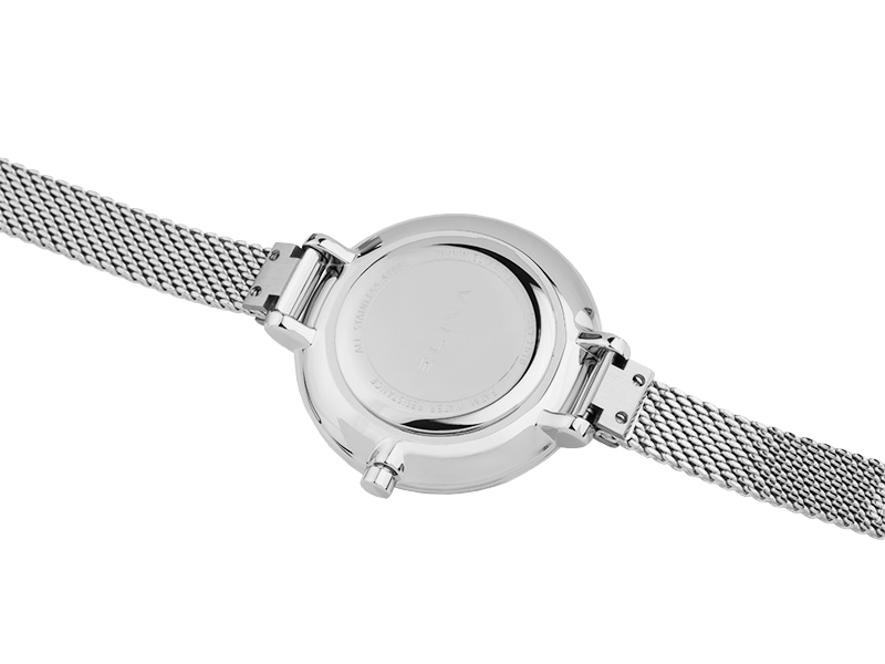 dekiel srebrnego zegarka E139-L610