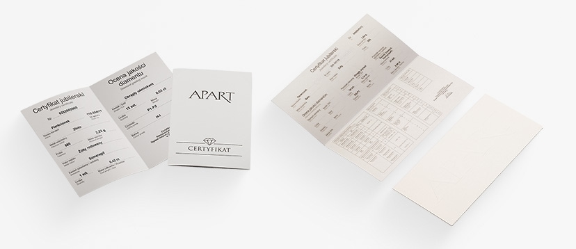 certyfikat Apart - diamenty