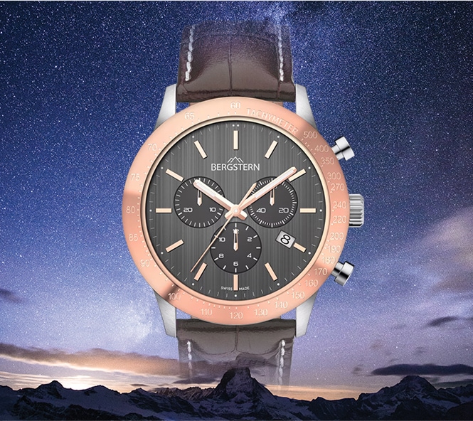 Srebrny zegarek Bergstern