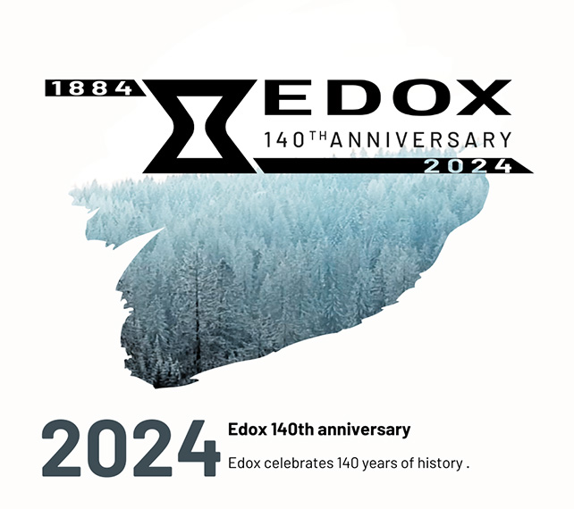 Logo Edox 140rocznica
