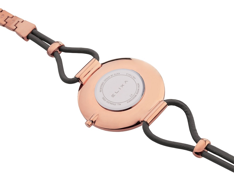 dekiel różowego pozłacanego zegarka E133-L565-K1