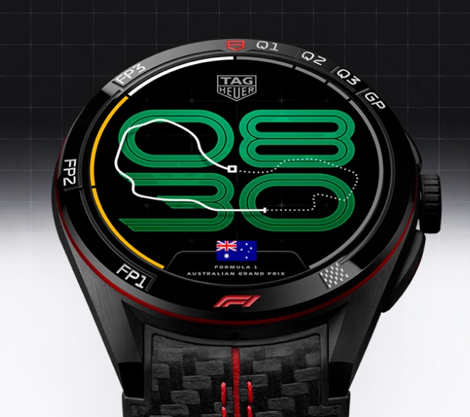 Smartwatch o wyrazistej kopercie w kolorze czarnym