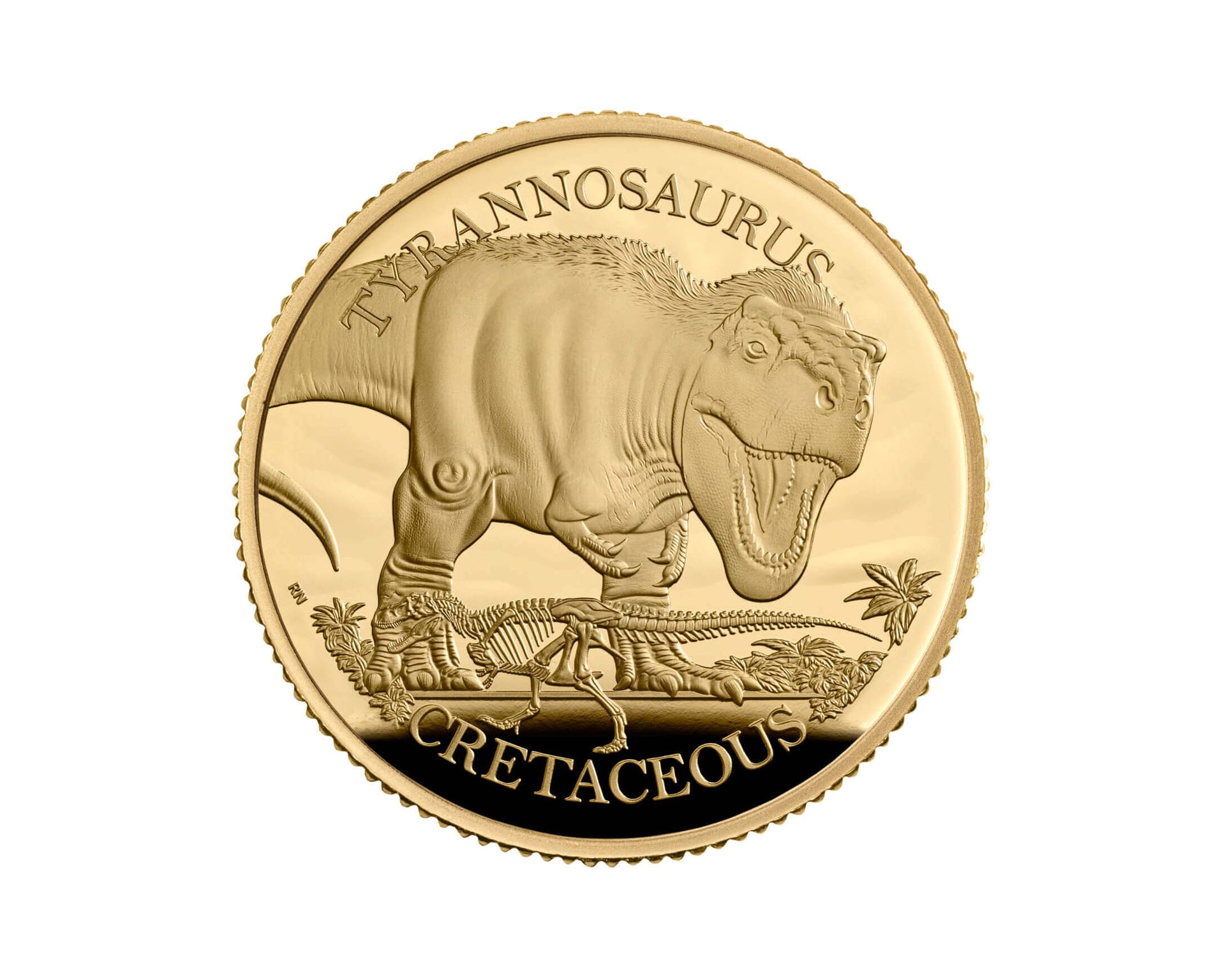 Złota moneta Dinosaurs: Iconic Specimens - Tyrannosaurus 1/4oz Proof