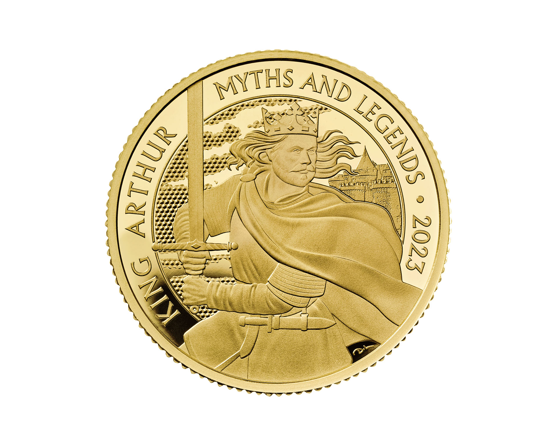 Złota moneta Mity i Legendy - Król Artur 1/4 oz Proof