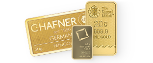 Złote sztabki inwestycyjne – C.Hafner, The Royal Mint