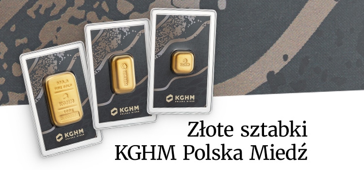 Złote sztabki KGHM