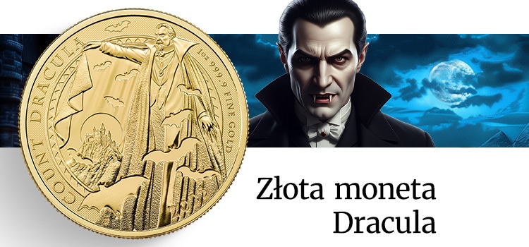 Moneta z wizerunkiem Hrabiego Draculi