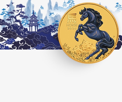 Moneta z wizerunkiem Konia - australijski lunar
