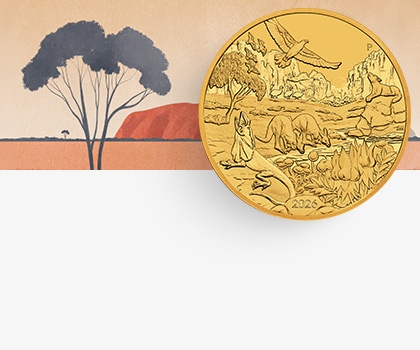 Moneta z motywem Austalijskiego krajobrazu - Wonders of Australia