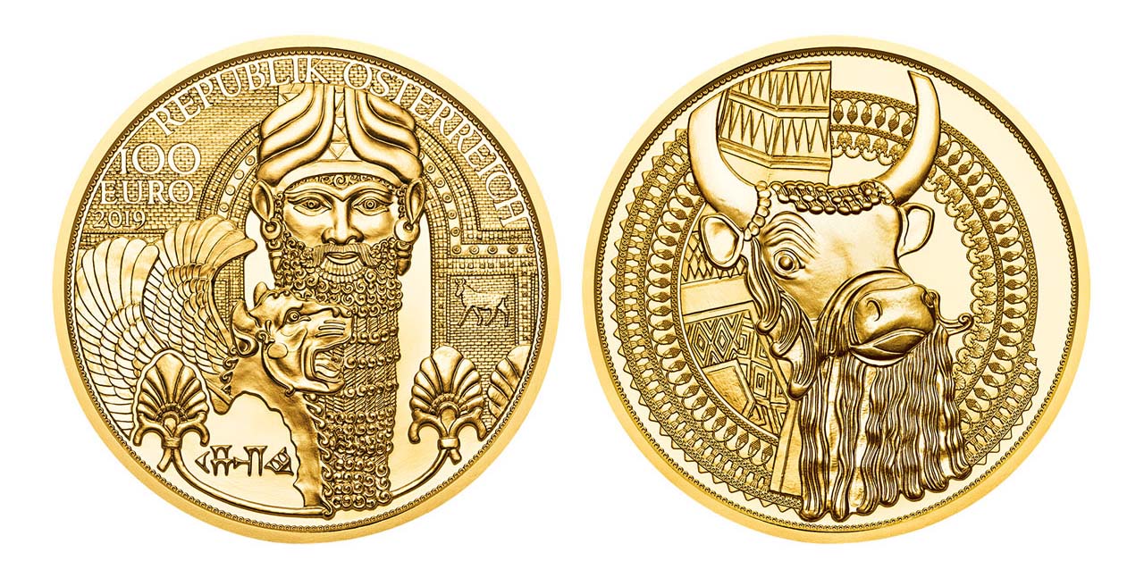 Złoto Mezopotamii awers i rewers